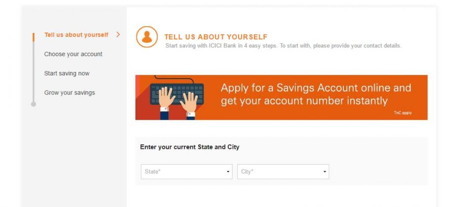 how to check icici bank account number online